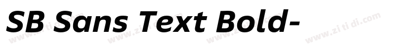 SB Sans Text Bold字体转换 SB Sans Text Bold字体转换